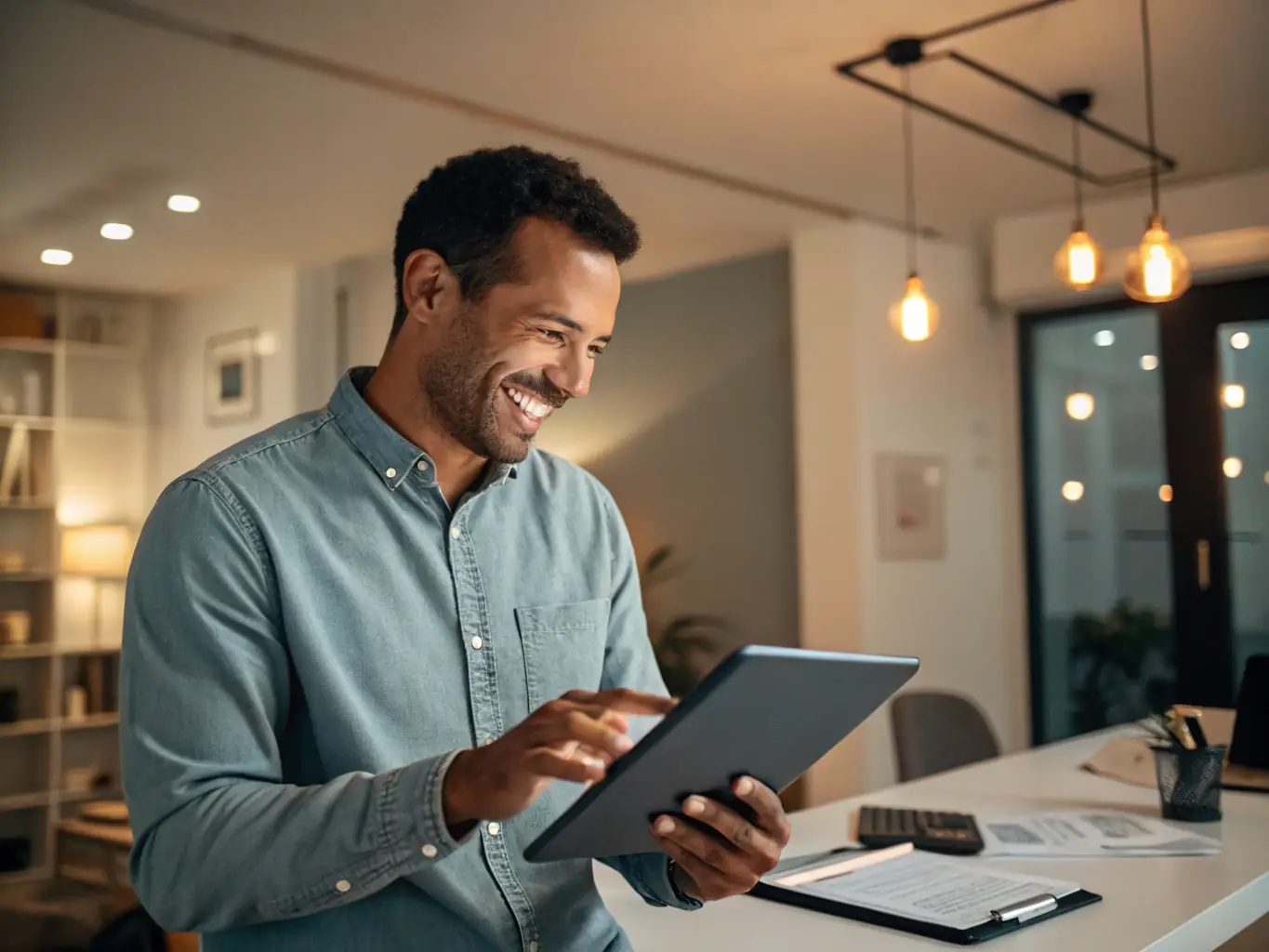 A property manager collecting rent payments from tenants, either in person or through an online portal, ensuring timely and consistent income for the property owner.
